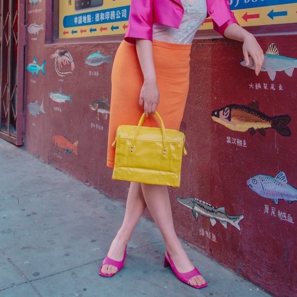 Tangerine St. John Vintage Knit Skirt - Picture 3 of 4